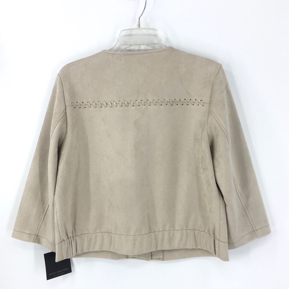 Marc New York Faux Suede Jacket Putty - Picture 5 of 11